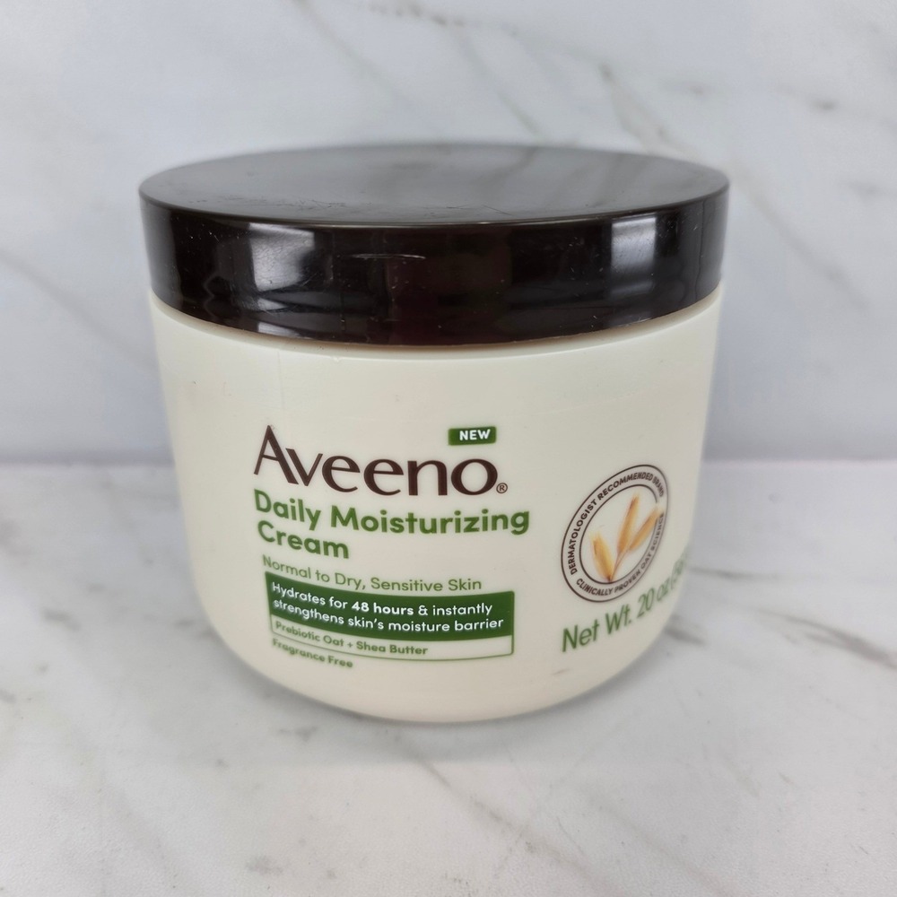 Aveeno Daily Moisturizing Cream 20oz Sensitive Skin Hydrates Fragrance Free‎